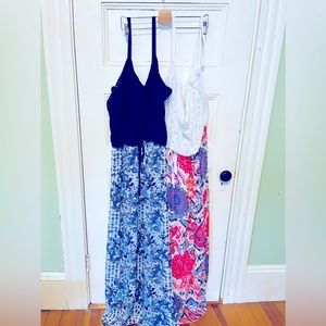 Two Faded Glory Size XXL/20 Maxi Lined Sundresses